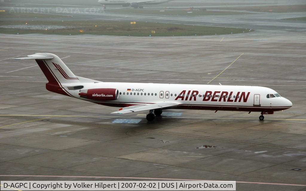 D-AGPC, 1989 Fokker 100 (F-28-0100) C/N 11280, Fokker F100