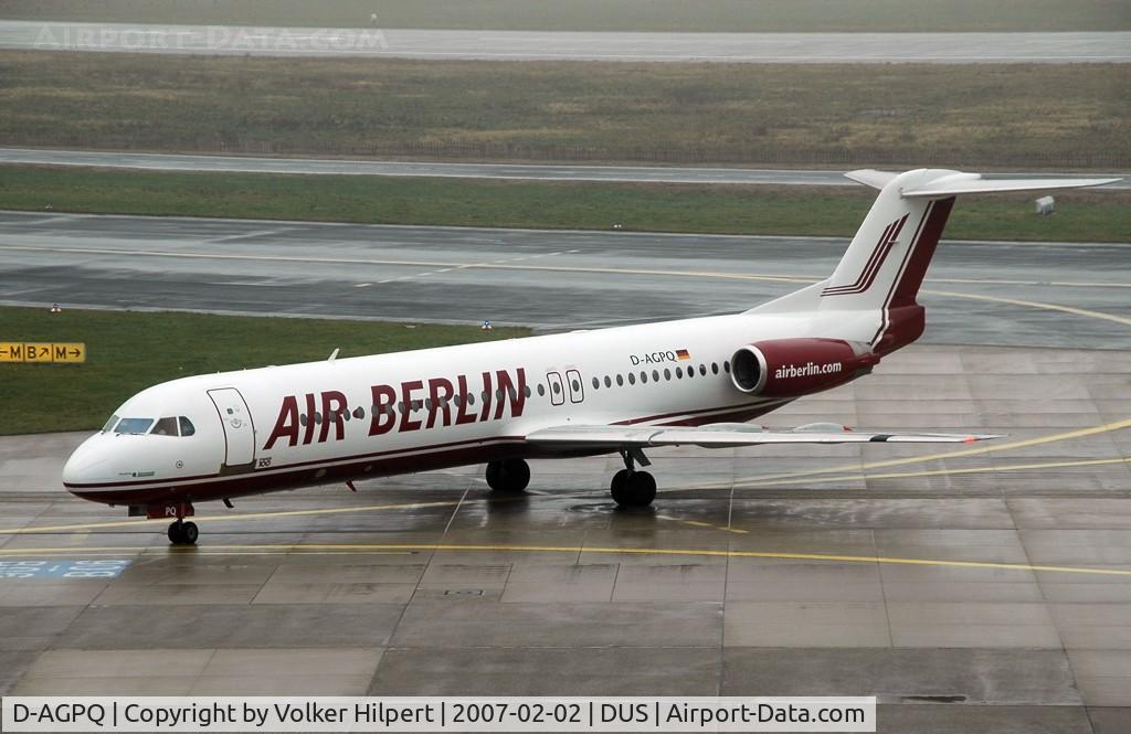 D-AGPQ, 1991 Fokker 100 (F-28-0100) C/N 11338, Fokker F100