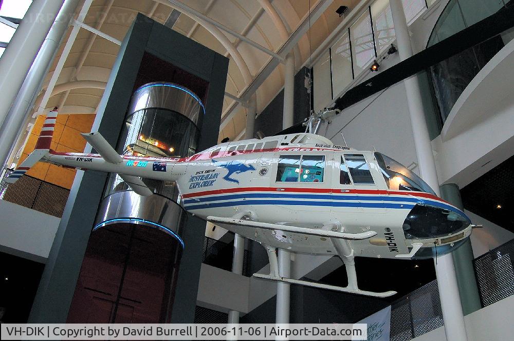 VH-DIK, 1982 Bell 206B JetRanger III C/N 3653, Sidney Powerhouse Museum