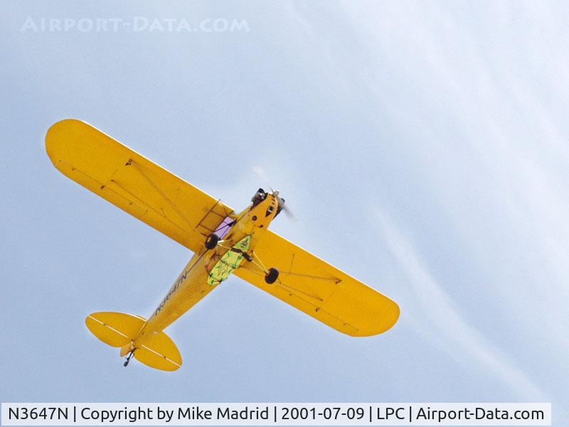 N3647N, 1947 Piper J3C-65 Cub C/N 22906, Cub Fly In Lompoc Calif 2001