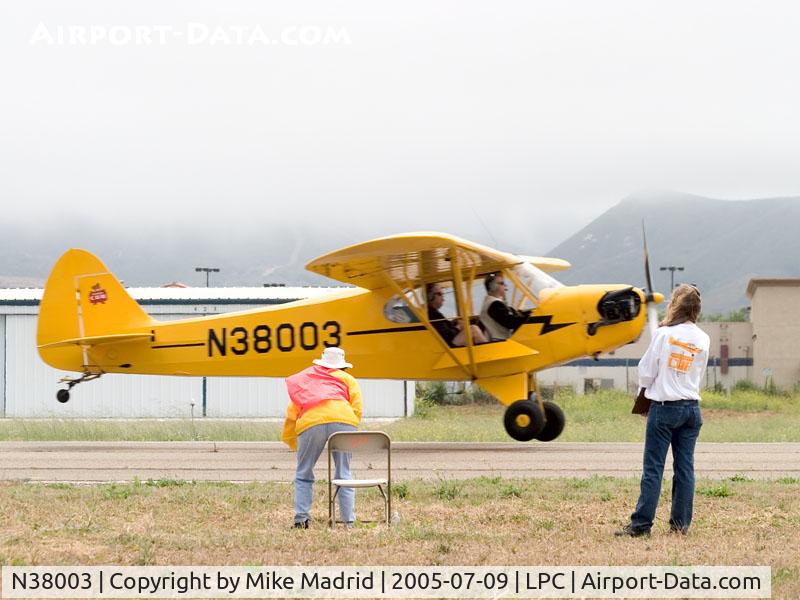 N38003, 1941 Piper J3C-65 Cub Cub C/N 6752, Spot landing contest Cub Fly In Lompoc Ca