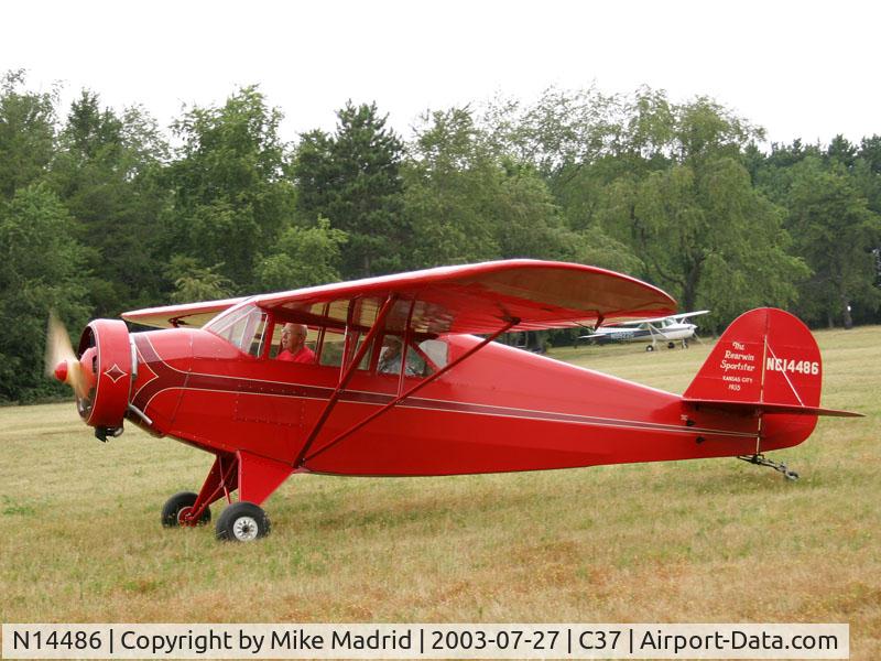 N14486, 1935 Rearwin 7000 C/N 406, At Brodhead