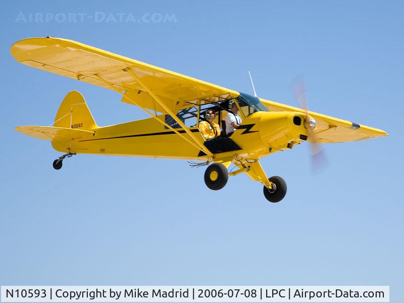 N10593, 1958 Piper L-21A C/N 18-893, Cub Fly In Lompoc Calif 2006