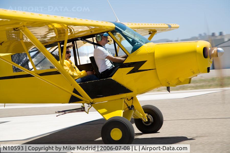 N10593, 1958 Piper L-21A C/N 18-893, Cub Fly In Lompoc Calif 2006