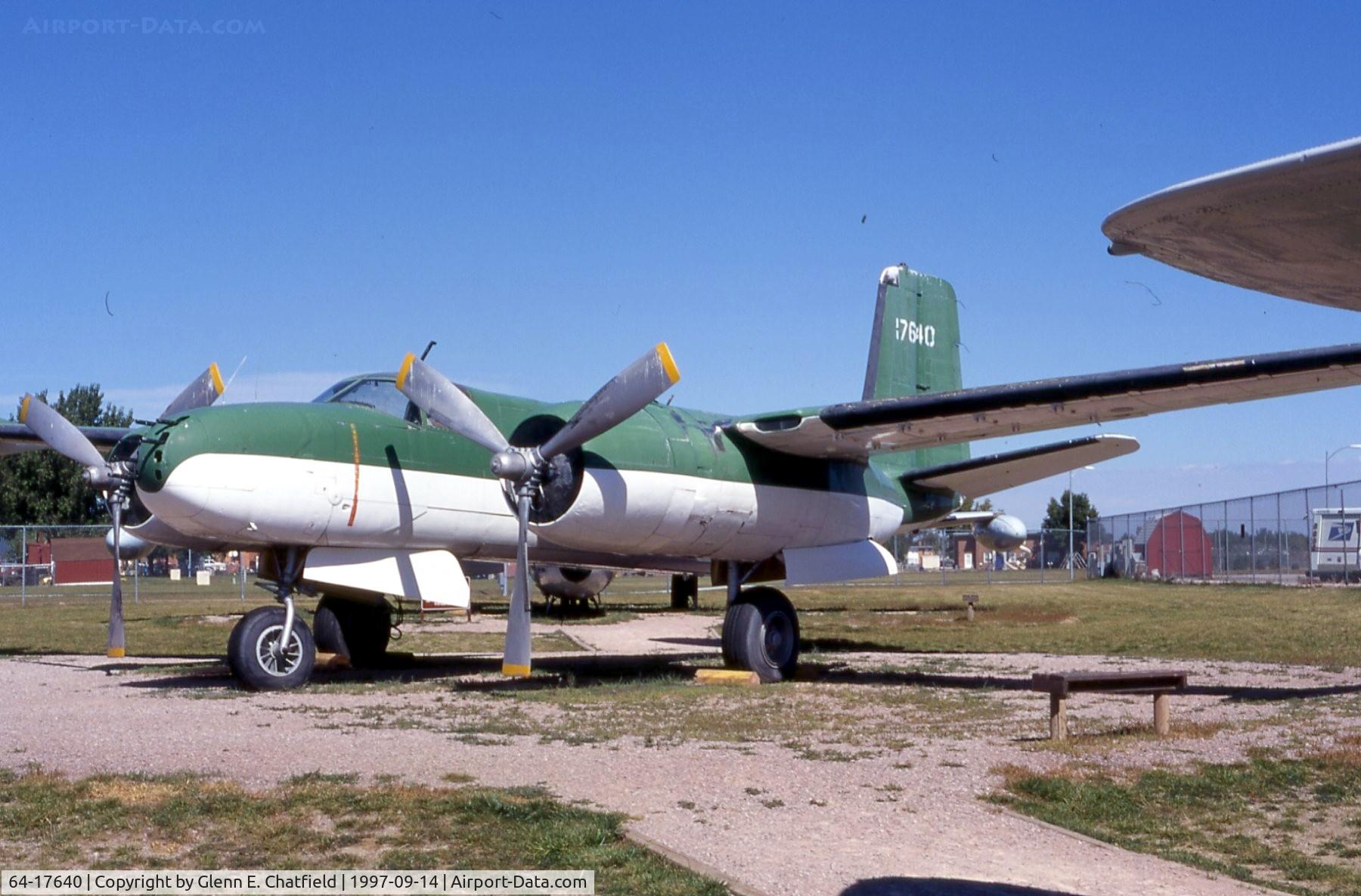 64-17640, 1964 Douglas-On Mark B-26K Counter Invader C/N 29175 (was 44-35896), At the South Dakota Air & Space Museum. Ex- N2294B