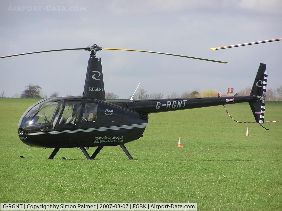 G-RGNT, 2004 Robinson R44 Raven II C/N 10514, Robinson R44 visiting Sywell