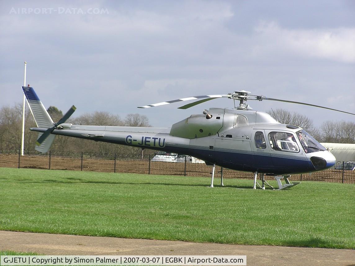 G-JETU, 1990 Aerospatiale AS-355F-2 Ecureuil 2 C/N 5450, Aerospatiale AS355F2 visiting Sywell