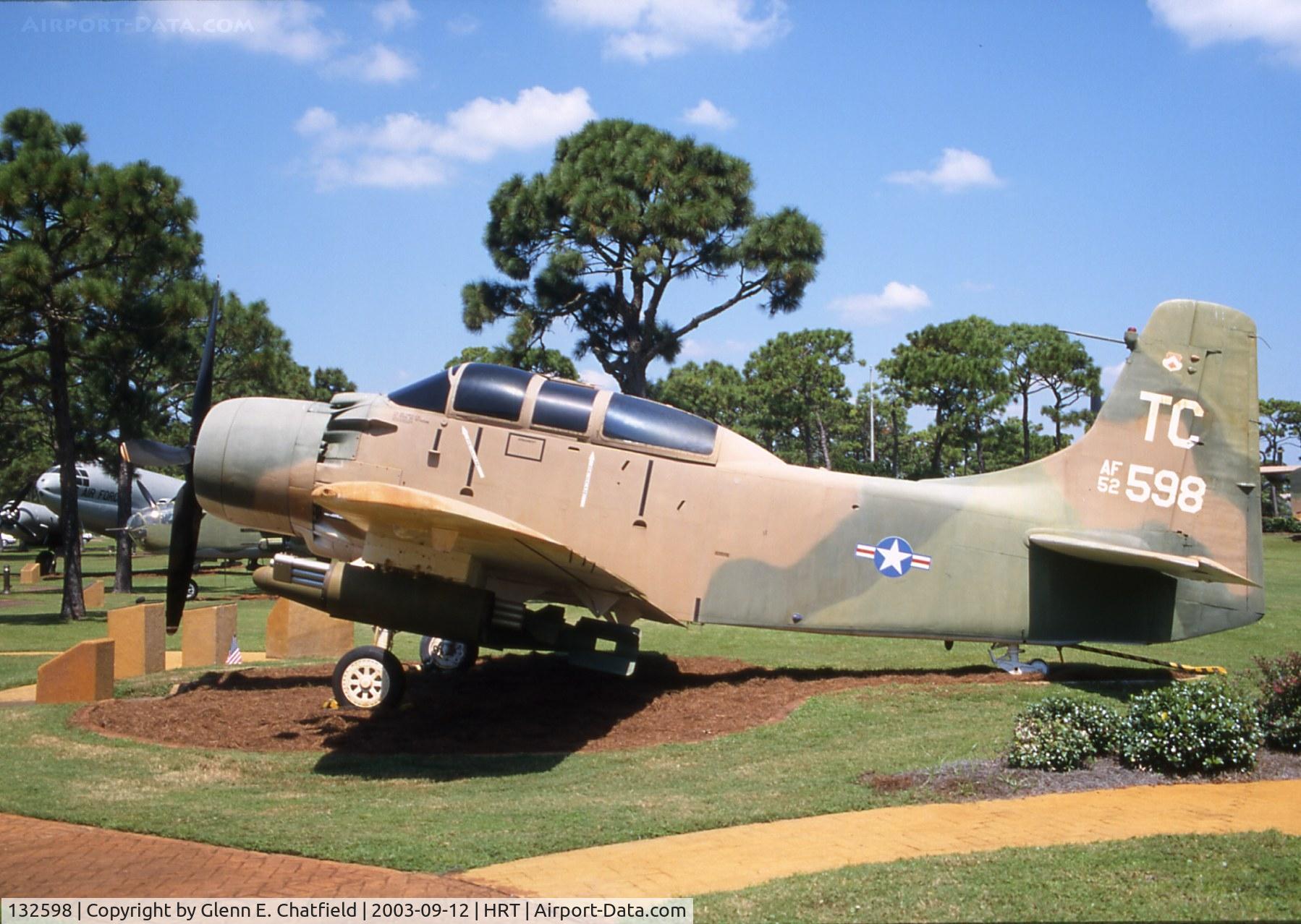 132598, Douglas A-1G Skyraider C/N 8993, A-1E At Hurlburt Field, FL