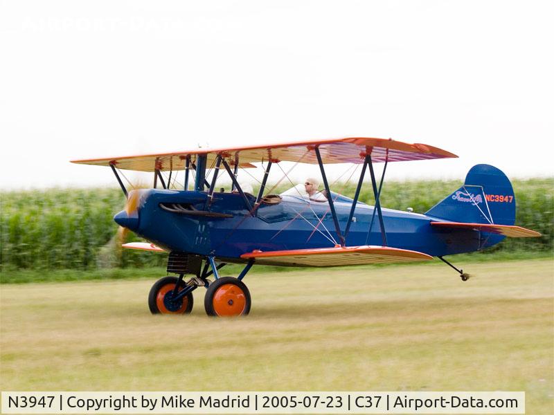 N3947, 1928 Travel Air 3000 C/N 321, Taking off Brodhead