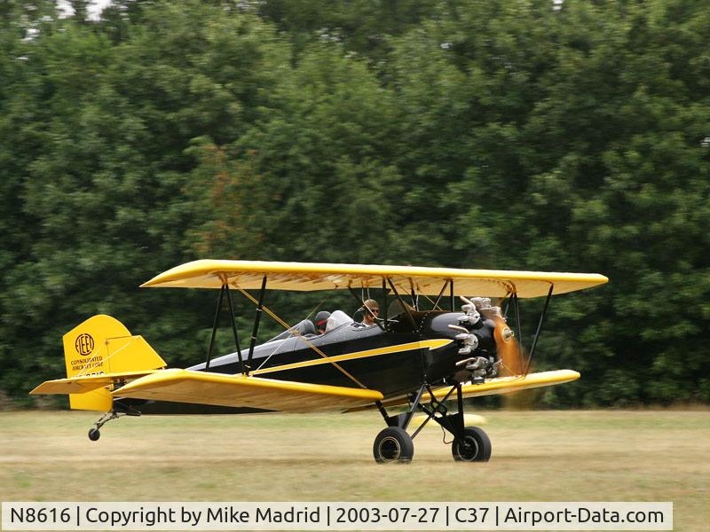 N8616, 1929 Fleet Model 1 C/N 28, Taking off Brodhead