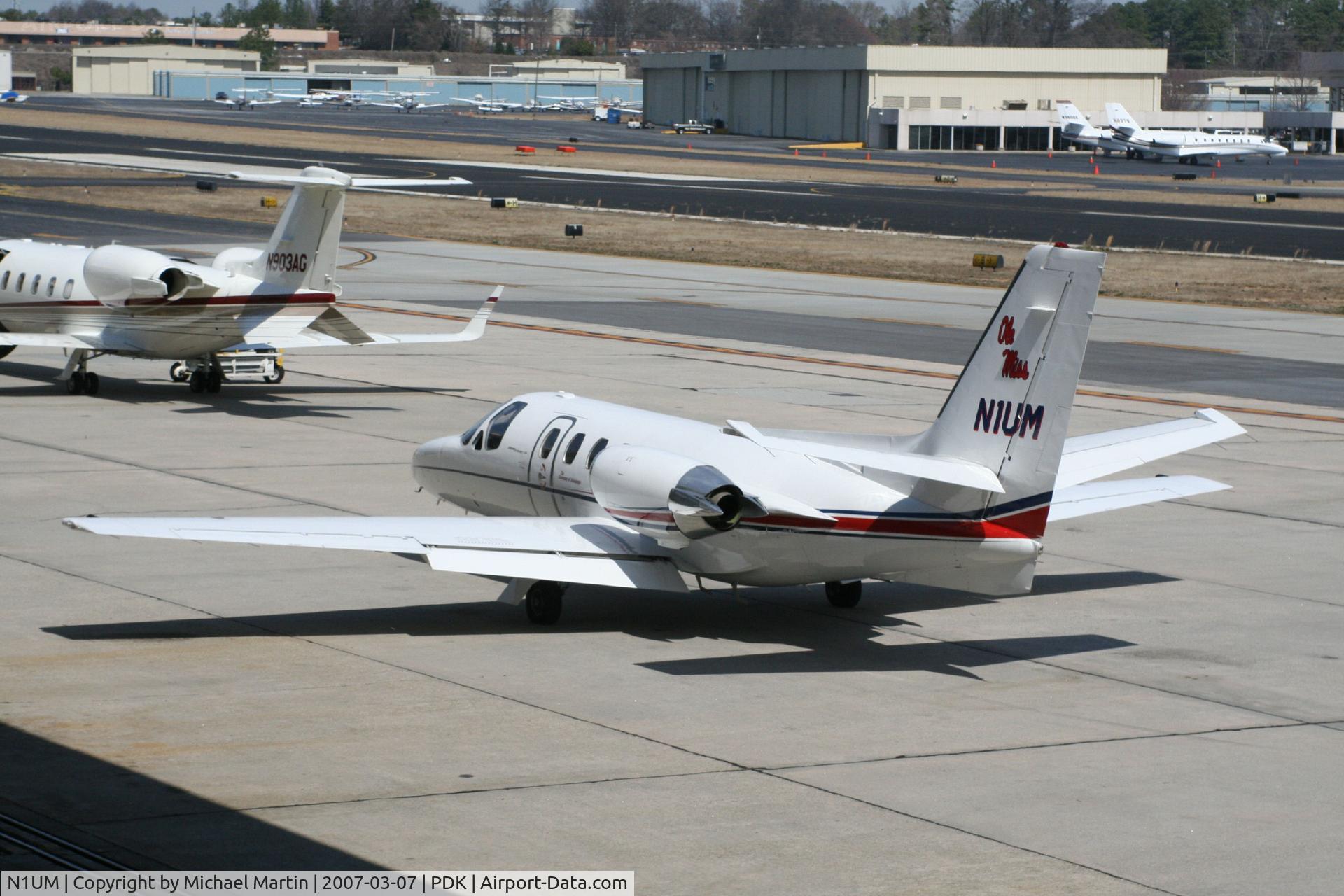 N1UM, 1977 Cessna 501 Citation I/SP C/N 501-0011, Tied down @ Epps Air Service