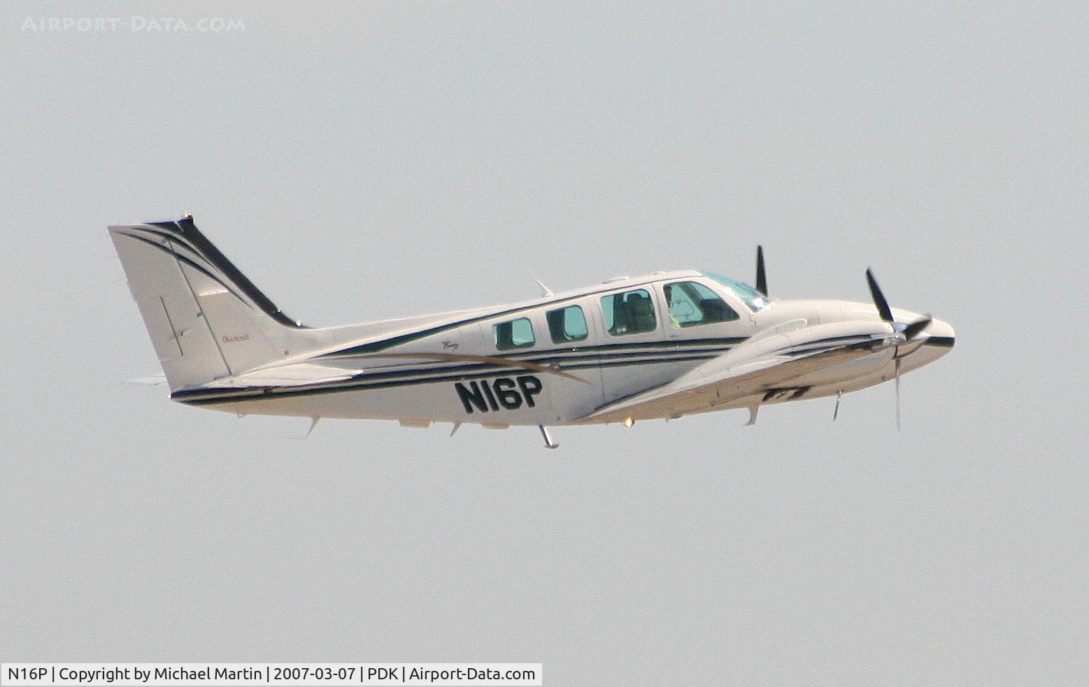 N16P, 1999 Raytheon 58 C/N TH-1925, Departing PDK enroute to 55J