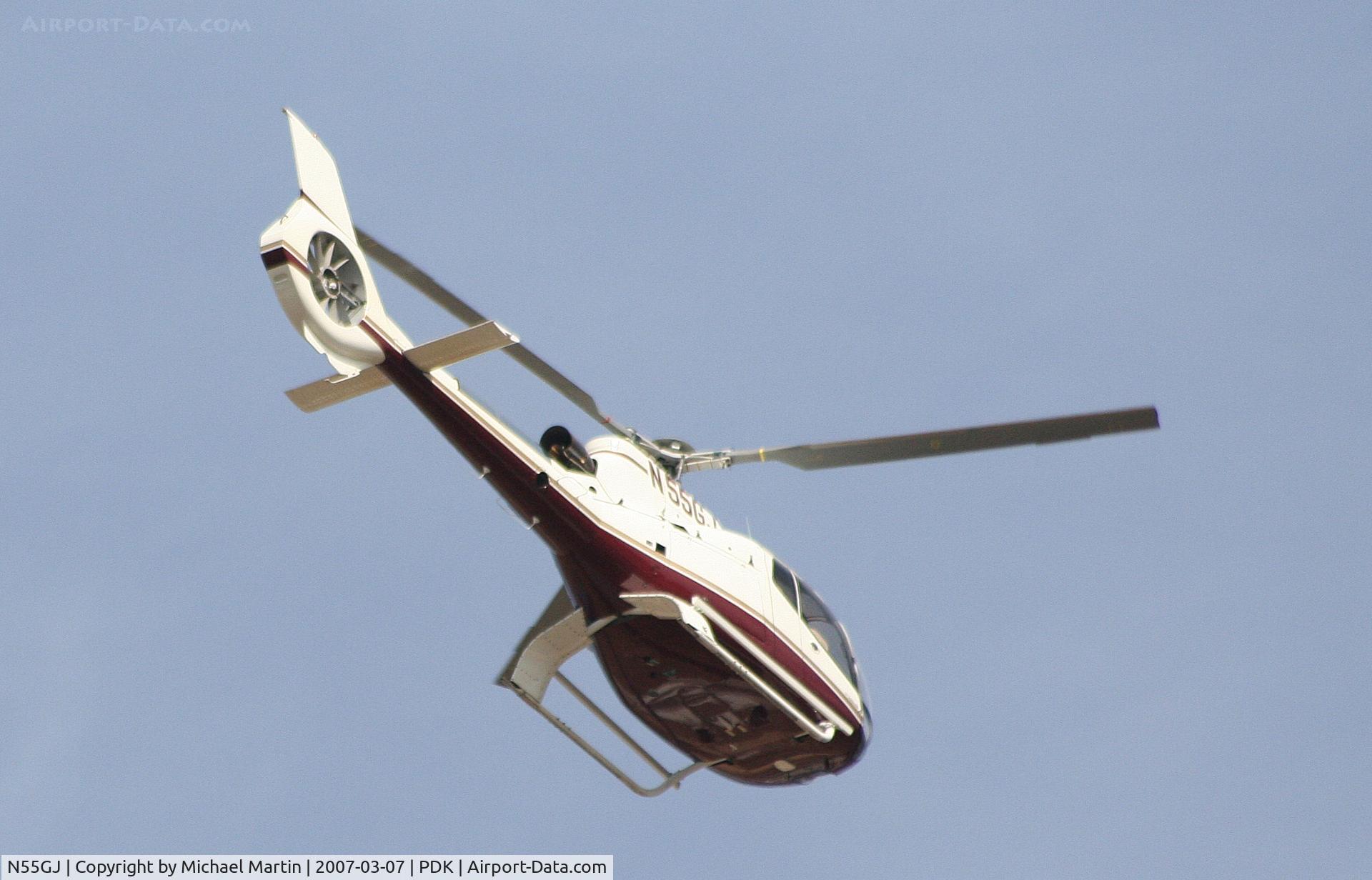 N55GJ, 2003 Eurocopter EC-130B-4 (AS-350B-4) C/N 3745, Departing PDK for parts unknown!