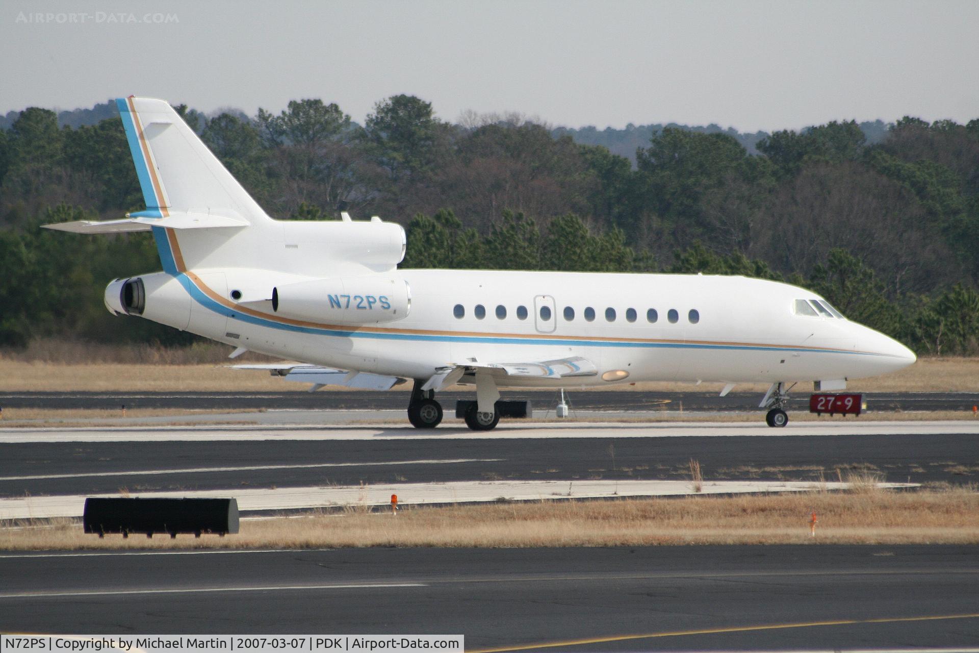 N72PS, 2007 Dassault FALCON 2000EX C/N 116, Landing Runway 20L