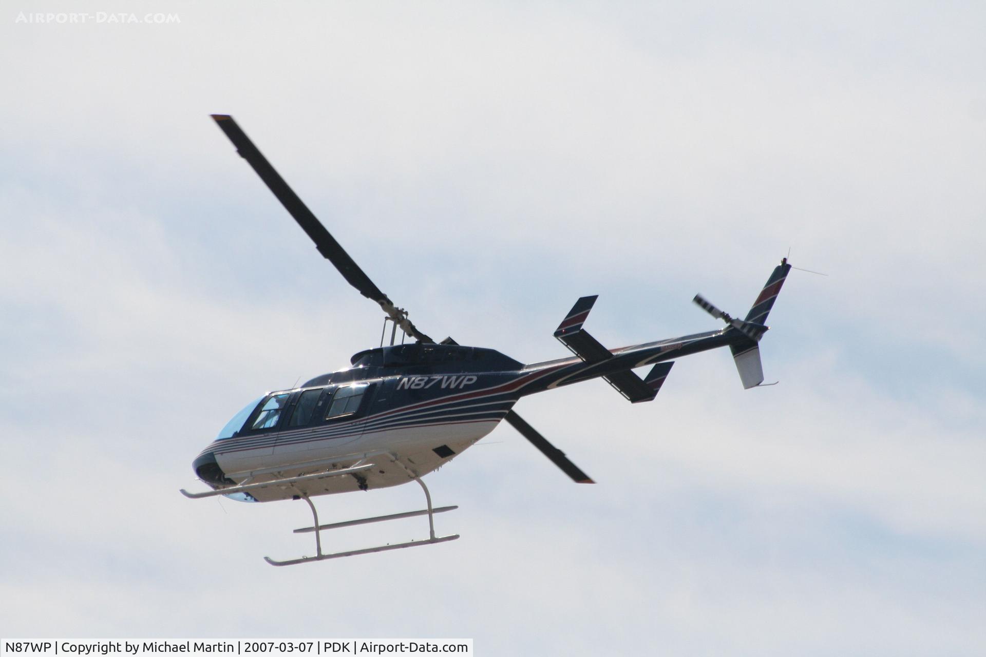 N87WP, 1992 Bell 206L-4 LongRanger IV LongRanger C/N 52011, Departing Mercury Air Center
