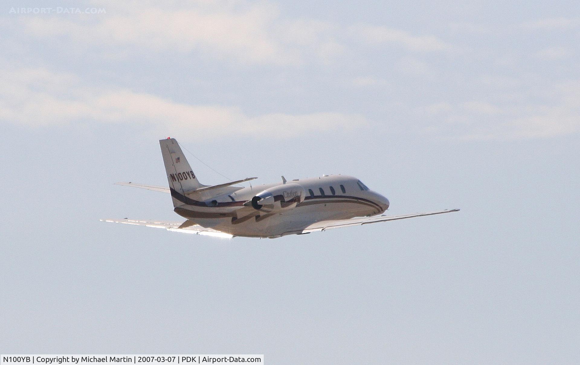 N100YB, Cessna 560XL Citation Excel C/N 560-5136, Departing PDK for parts unknown!