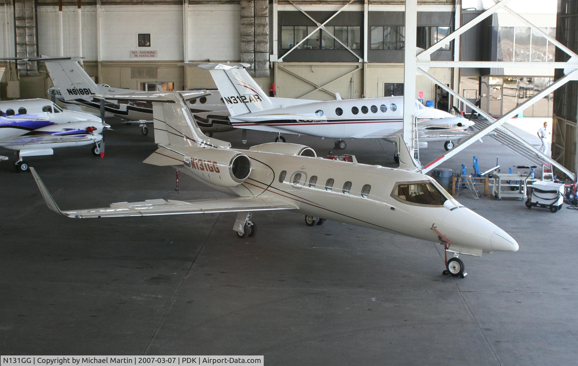 N131GG, 1995 Learjet Inc 31A C/N 113, In Epps Hanger