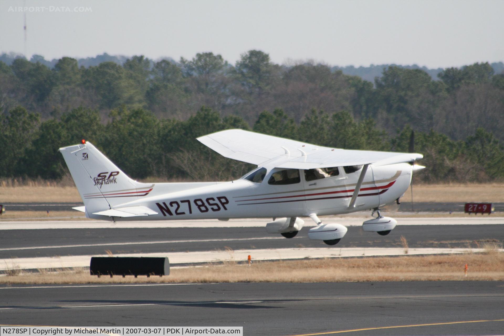 N278SP, 2003 Cessna 172S C/N 172S9474, Departing Runway 20R