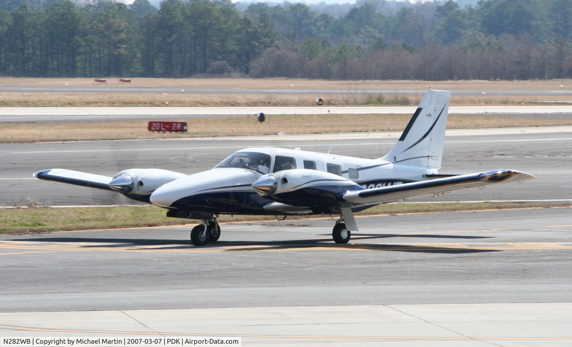 N282WB, Piper PA-34-220T C/N 3449252, Taxing to Runway 20L