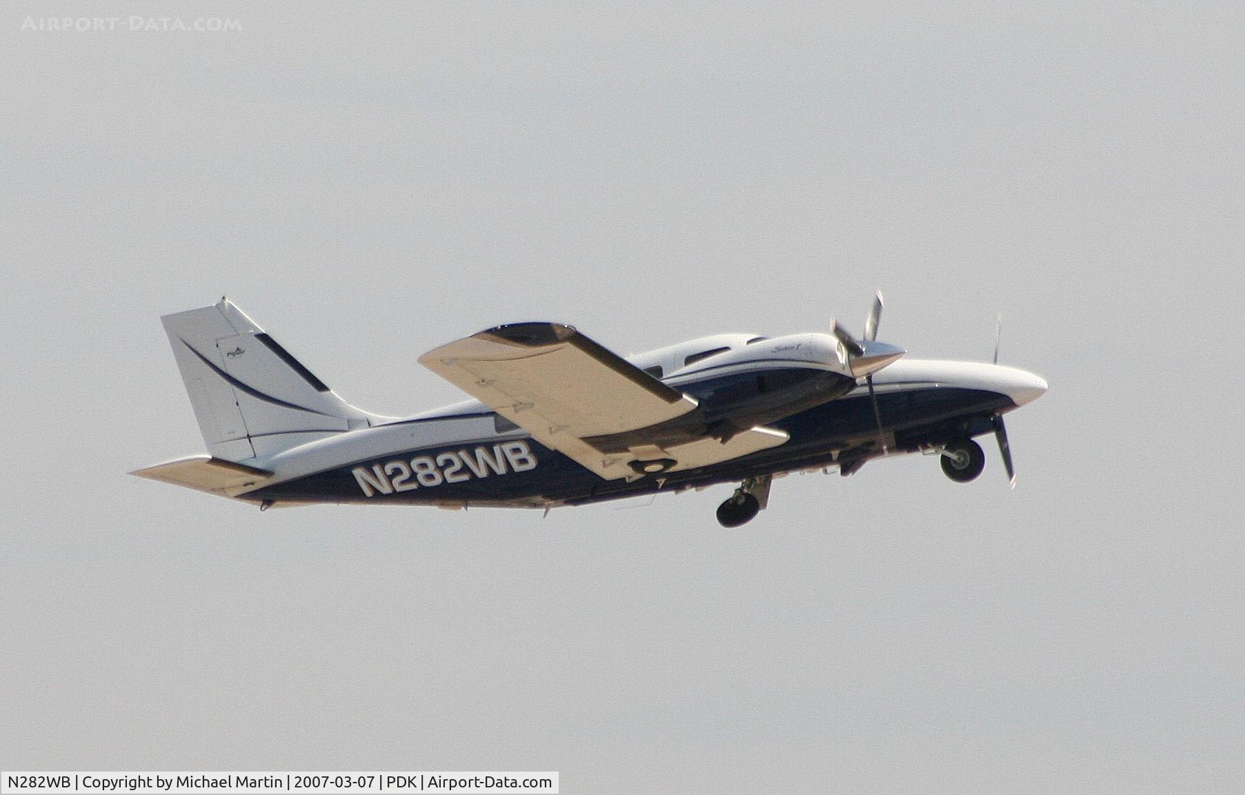 N282WB, Piper PA-34-220T C/N 3449252, Departing PDK enroute to SGJ