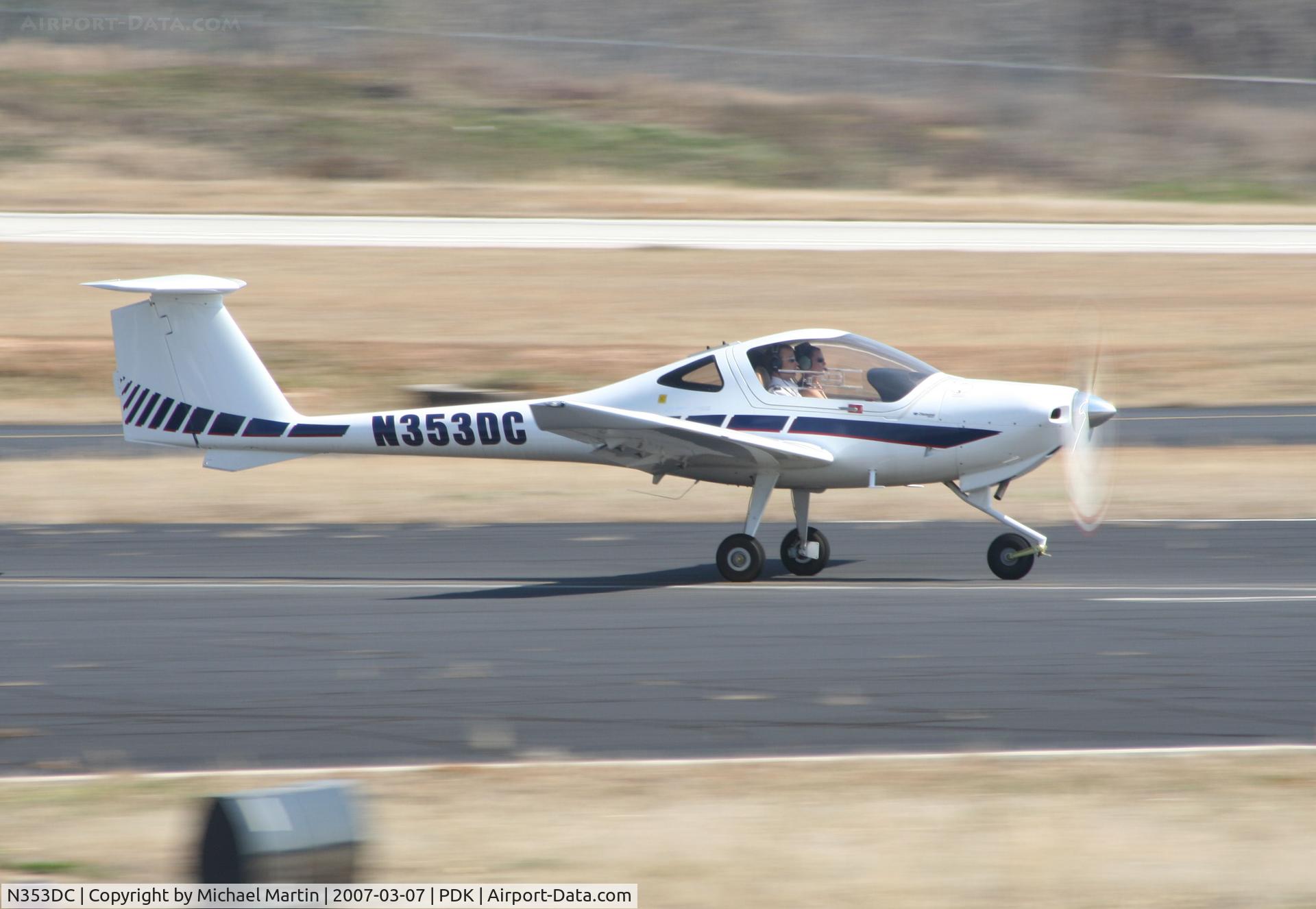 N353DC, 2005 Diamond DA-20C-1 Eclipse C/N C0353, Departing Runway 20R
