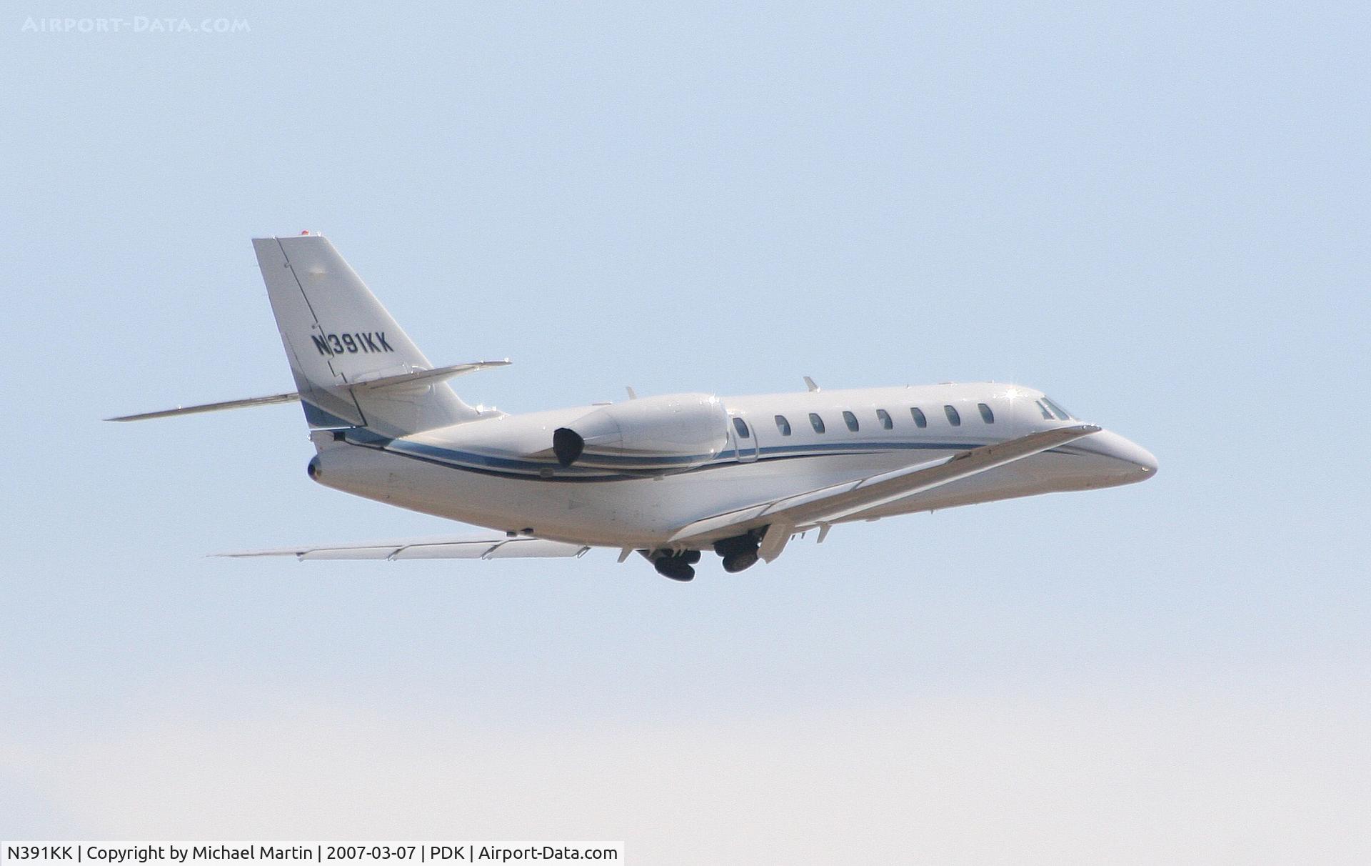 N391KK, 2006 Cessna 680 Citation Sovereign C/N 680-0074, Departing PDK enroute to PTK