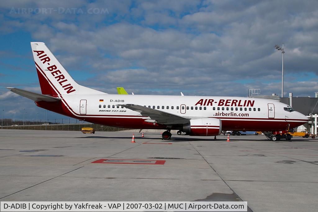D-ADIB, 1999 Boeing 737-36Q C/N 30334, Air Berlin Boeing 737-300