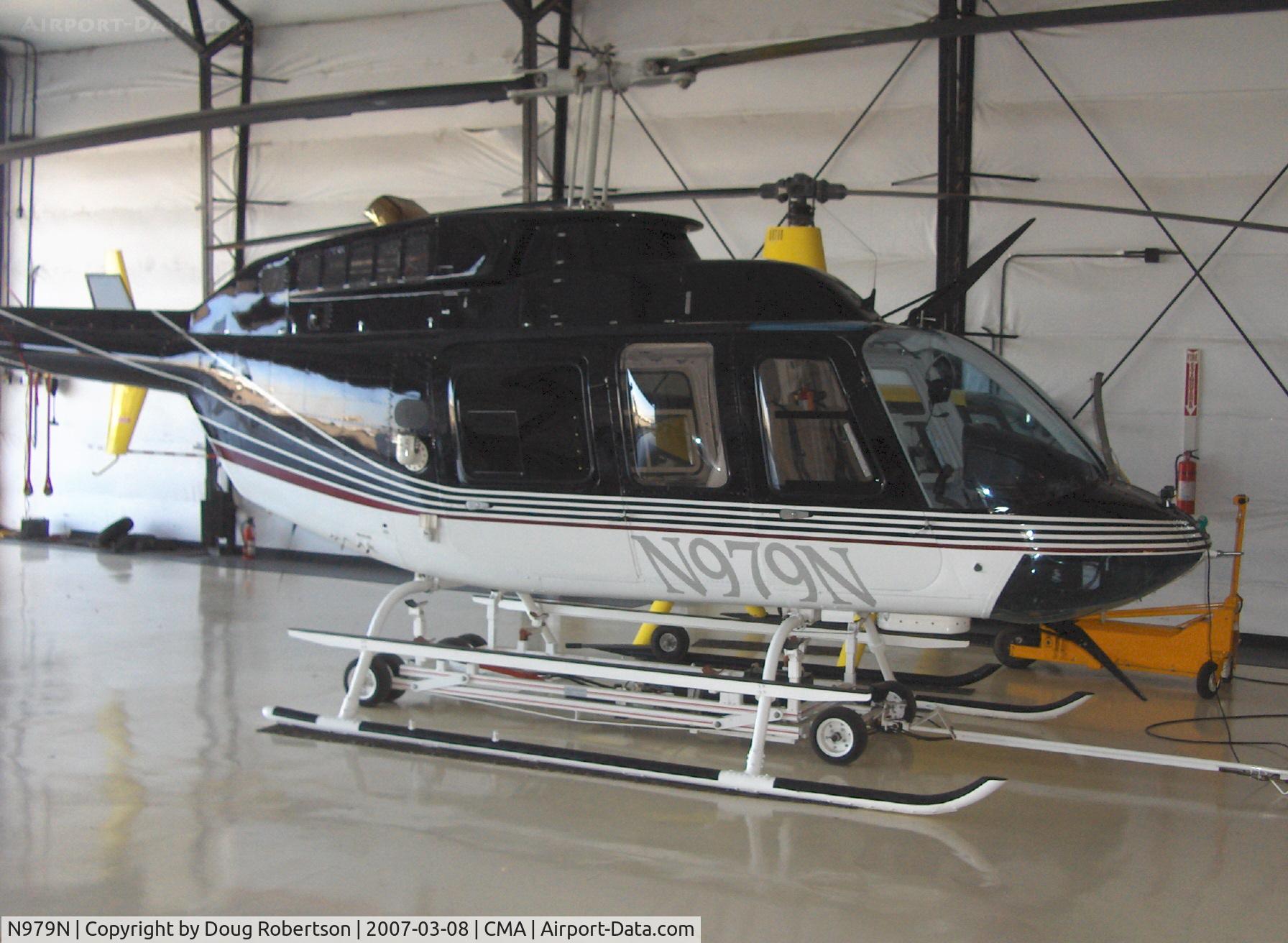 N979N, 1983 Bell 206L-1 LongRanger II C/N 45777, 1983 Bell Textron 206L-1 LONGRANGER II, Allison 250-C28 Turbo-shaft 500 shp, up to 7 seats, in Orbic's deluxe executive hangar