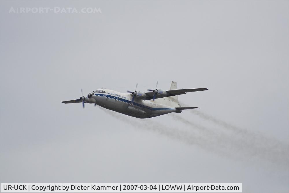 UR-UCK, Antonov An-12BK C/N 9346905, Antonov 12-climbing out of rwy29