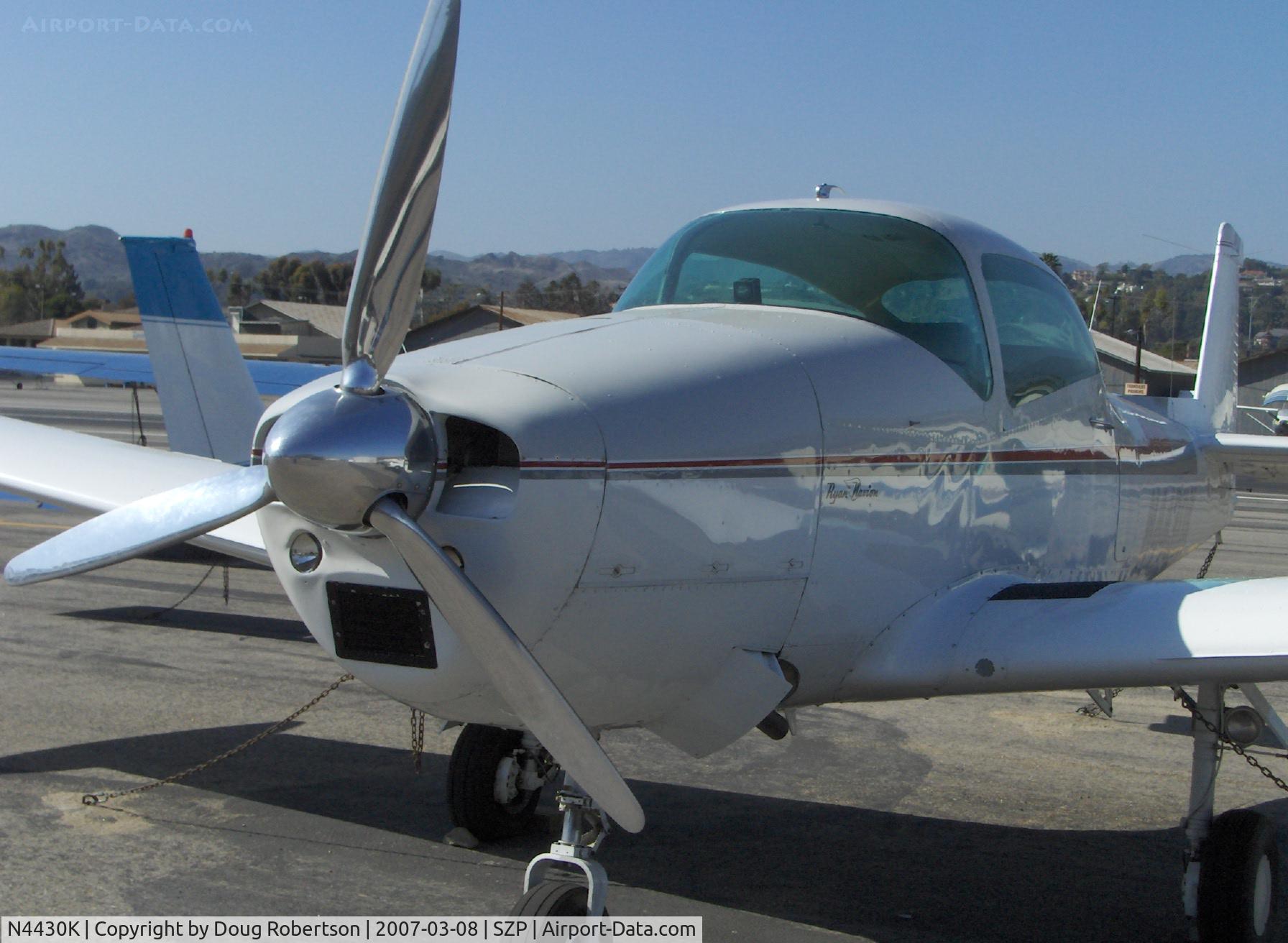 N4430K, 1948 Ryan Navion C/N NAV-4-1430, 1948 Ryan NAVION A, Continental O-470 upgrade, cowl mod, Tri-blade prop