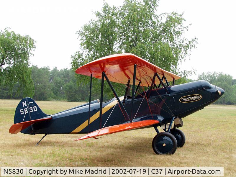 N5830, 1928 General Aircraft Co THUNDERBIRD W-14 C/N 2812, At Brodhead