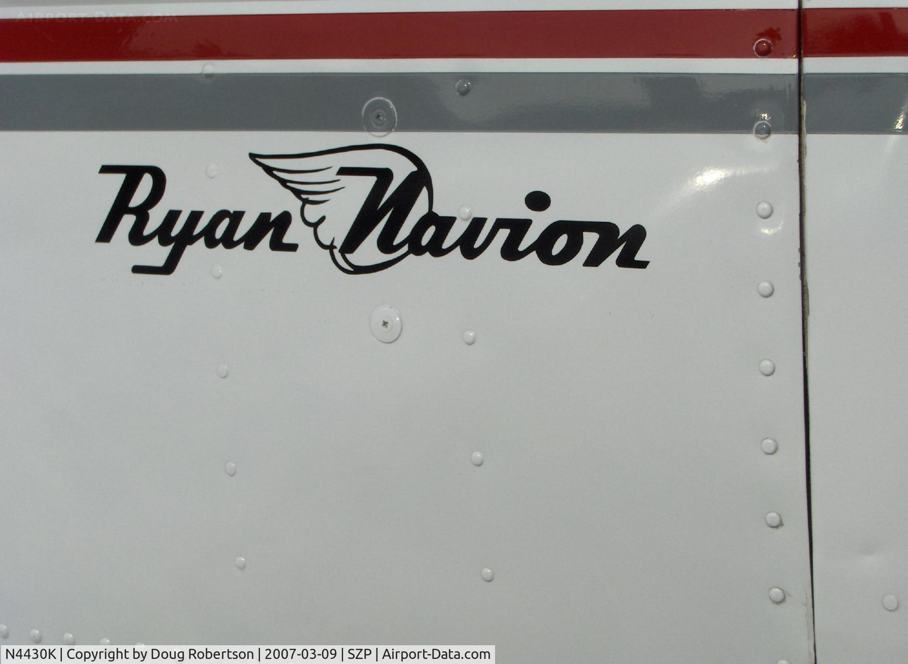 N4430K, 1948 Ryan Navion C/N NAV-4-1430, 1948 Ryan NAVION A, Continental O-470 upgrade, Tri-blade prop
