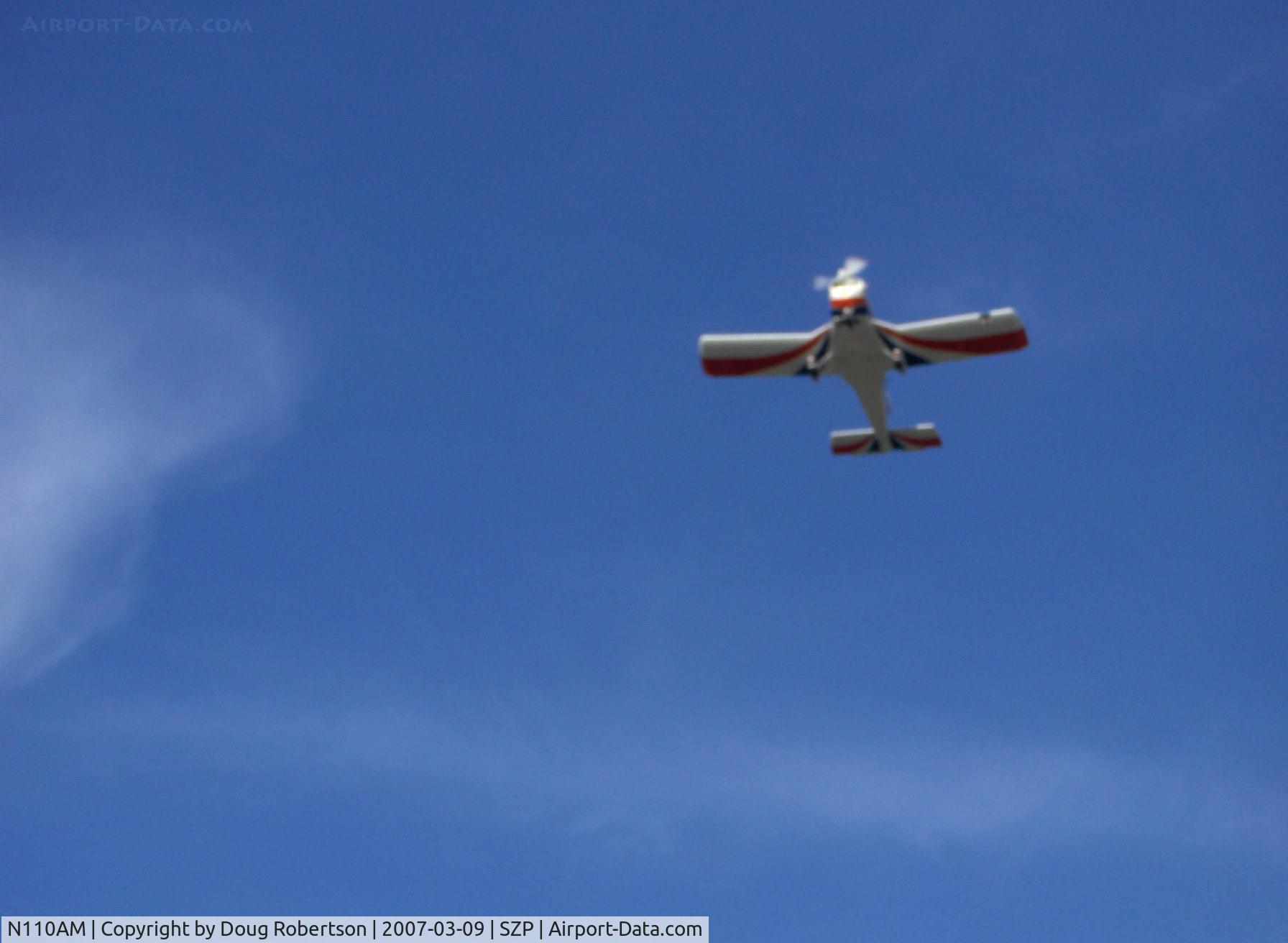 N110AM, 1996 Zlin Z-242L C/N 0727, 1996 Moravan Zlin Z242L, Lycoming AEIO-360-B 200 Hp, fully aerobatic, takeoff climbout rwy 22