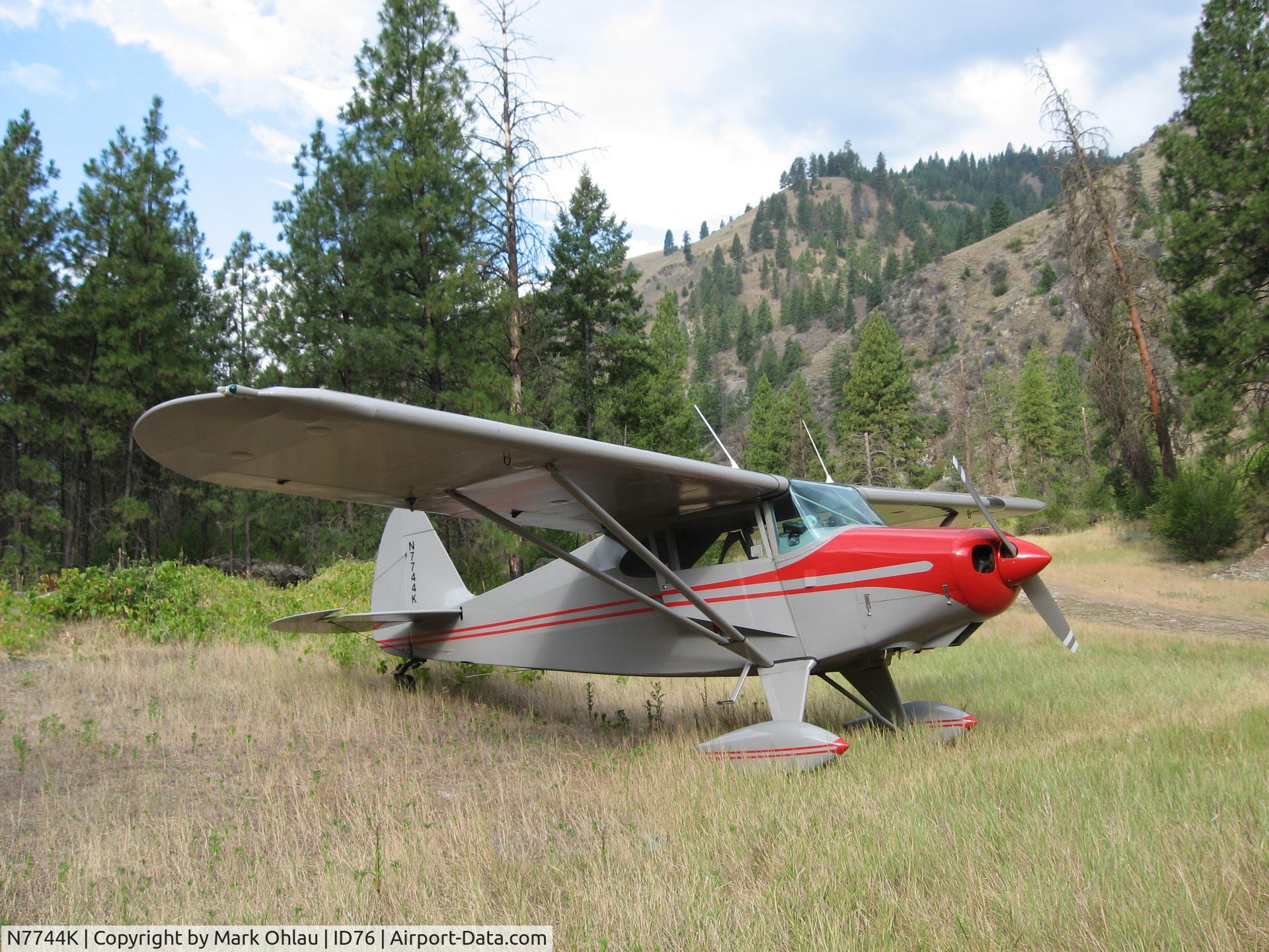 N7744K, 1950 Piper PA-20 Pacer C/N 20-567, Pacer at Wilson Bar, ID July 2006