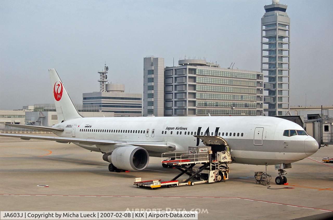 JA603J, Boeing 767-346/ER C/N 32888, At Osaka Kansai