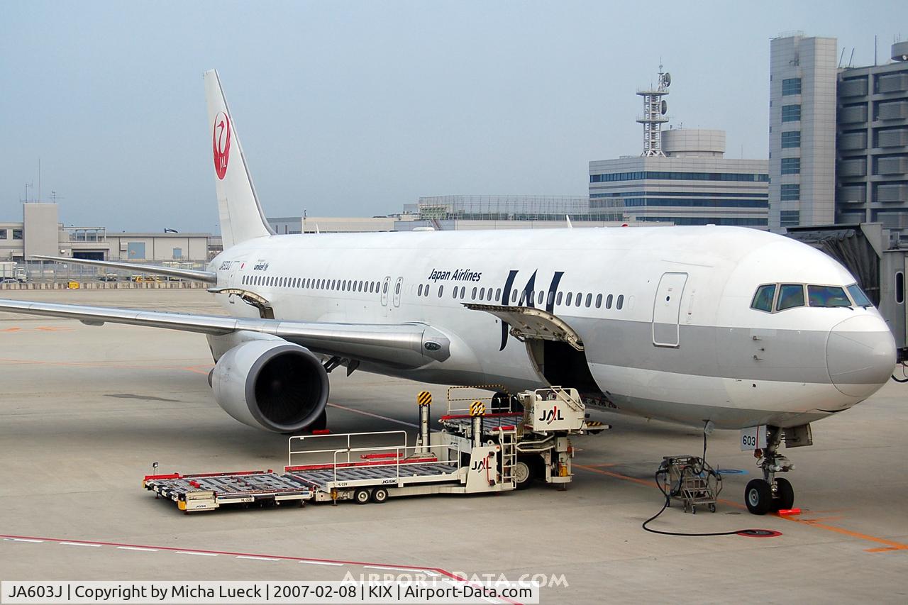 JA603J, Boeing 767-346/ER C/N 32888, At Osaka Kansai