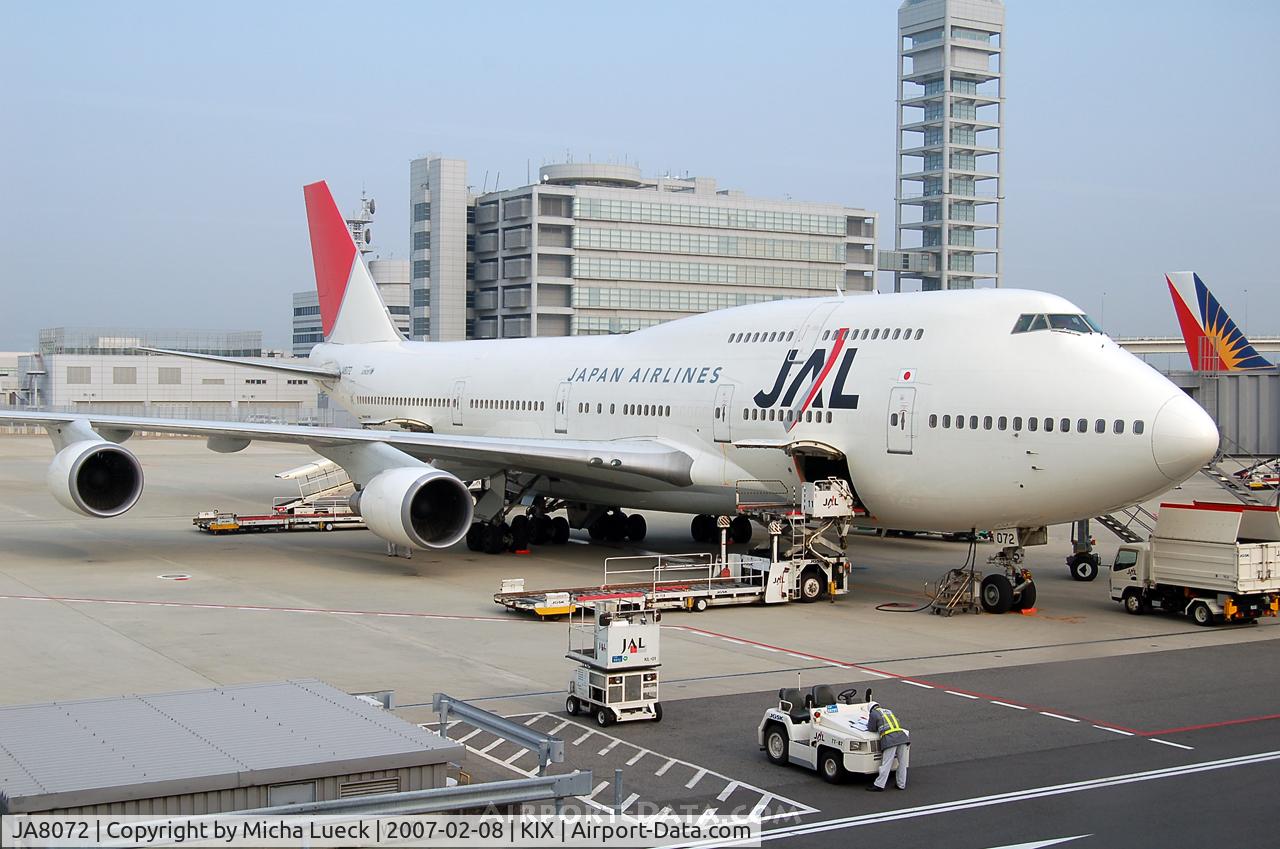 JA8072, 1990 Boeing 747-446 C/N 24424, At Osaka Kansai