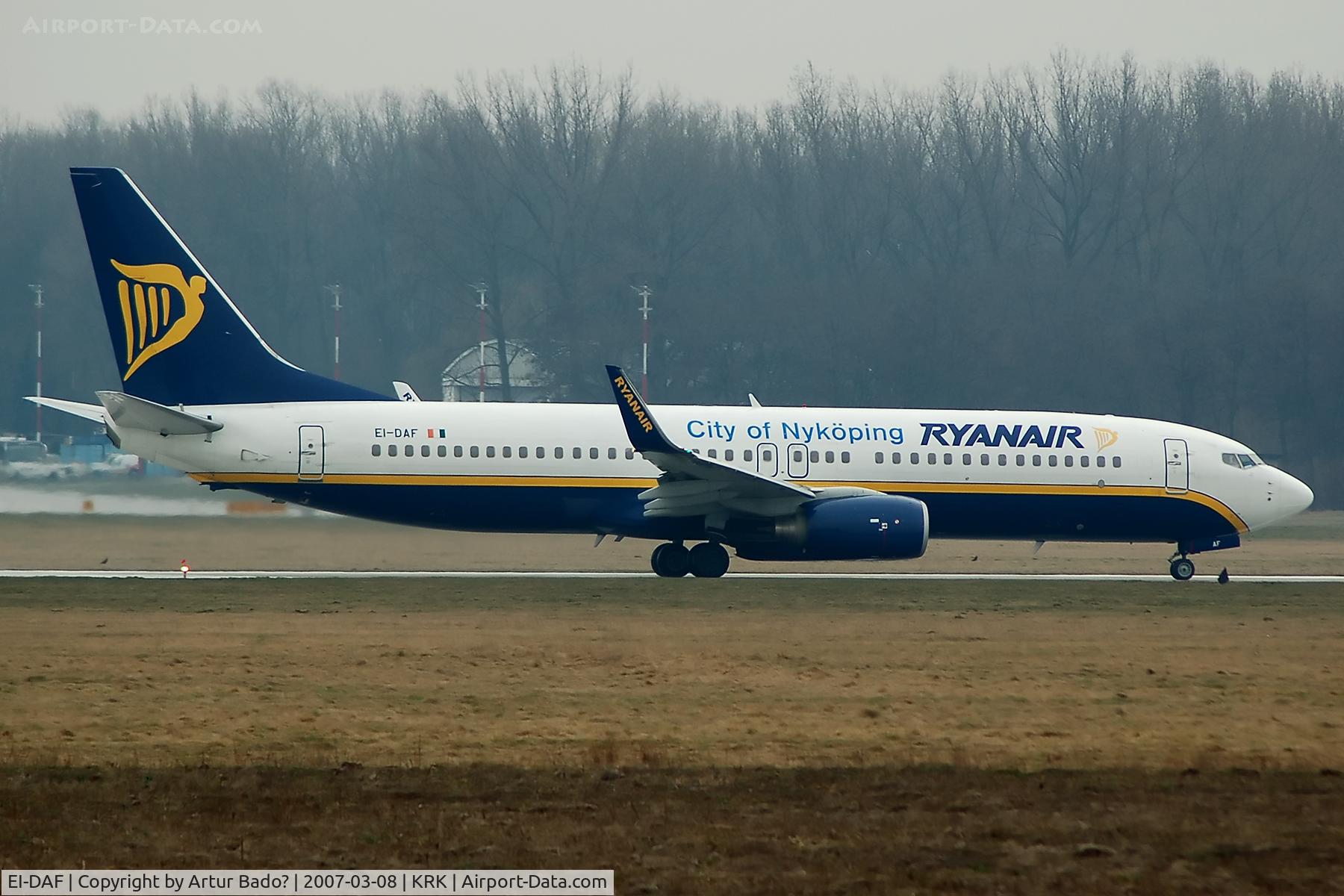 EI-DAF, 2002 Boeing 737-8AS C/N 29939, Ryanair