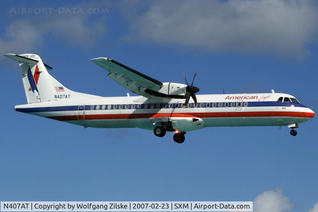 N407AT, 1994 ATR 72-212 C/N 407, visitor