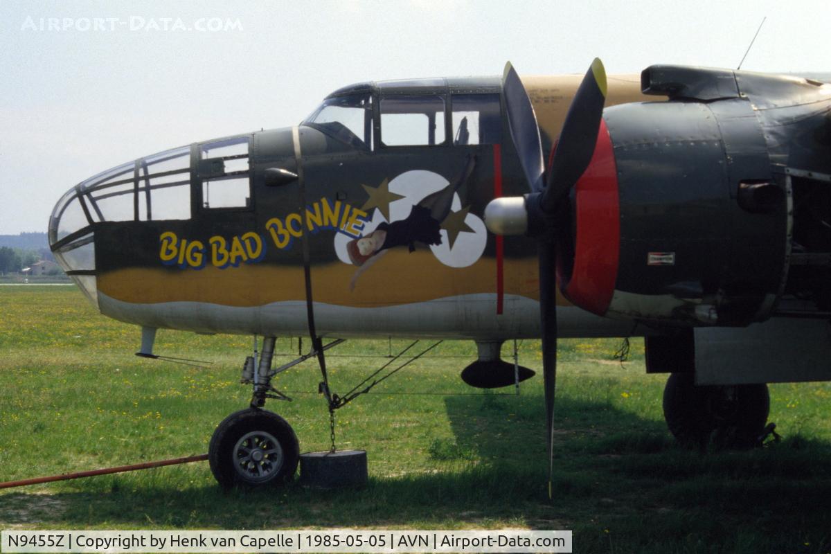 N9455Z, 1944 North American TB-25N Mitchell C/N 108-34535 (44-30210), Nice paintjob on the nose of this TB-25N.