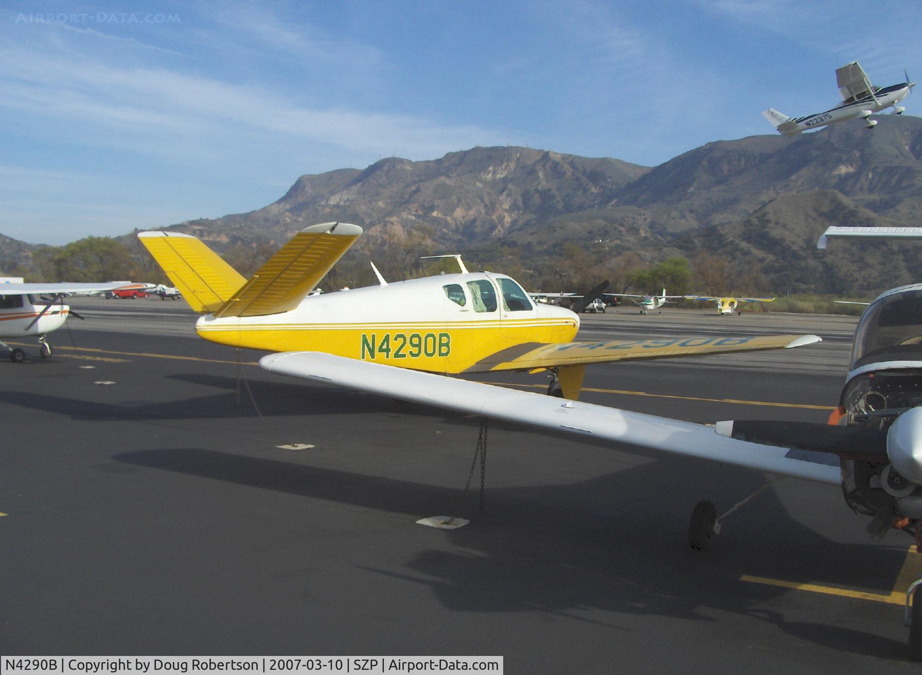 N4290B, 1955 Beech F35 Bonanza C/N D-4253, 1955 Beech F35 BONANZA, Continental E-225-8 225 Hp
