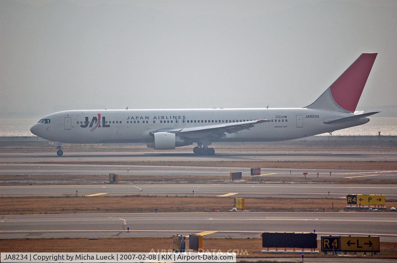 JA8234, 1986 Boeing 767-346 C/N 23216, At Osaka Kansai
