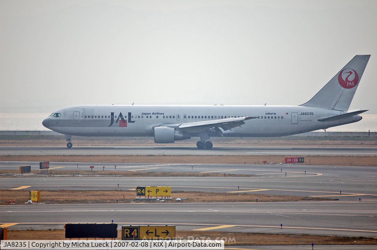 JA8235, 1986 Boeing 767-346 C/N 23217, At Osaka Kansai