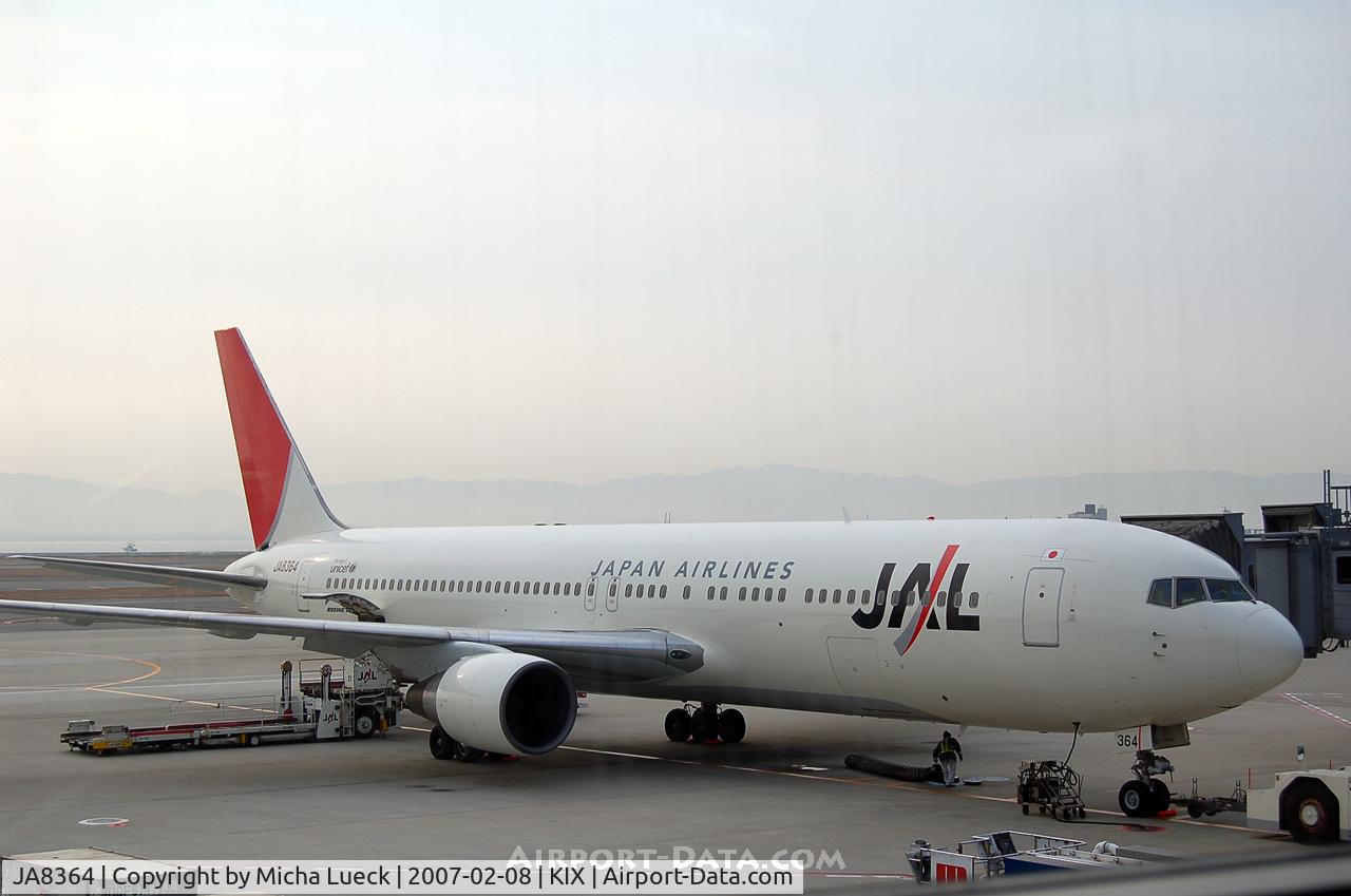 JA8364, Boeing 767-346 C/N 24782, At Osaka Kansai