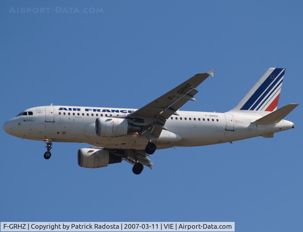 F-GRHZ, 2001 Airbus A319-111 C/N 1622, Arrival RW 34