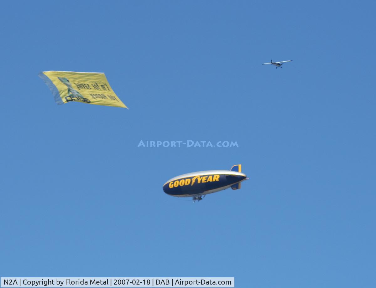 N2A, 1983 Goodyear GZ-20A C/N 4119, Goodyear with banner plane
