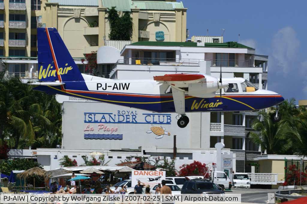 PJ-AIW, 1987 Pilatus Britten-Norman BN-2A-26 Islander C/N 2038B, Based at SXM