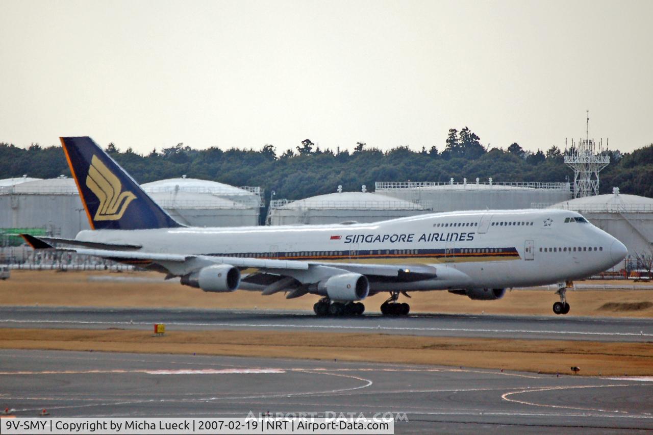 9V-SMY, 1994 Boeing 747-412 C/N 27217, Rotating at Narita