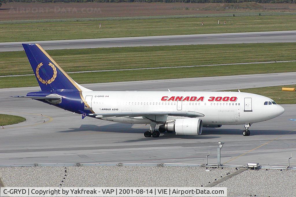 C-GRYD, 1987 Airbus A310-304 C/N 435, Canada 3000 Airbus 310