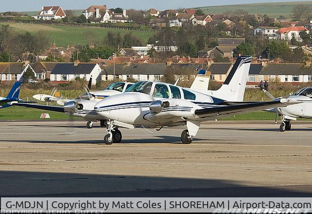 G-MDJN, 1973 Beech 95-B55 Baron Baron C/N TC-1574, Shoreham-by-sea